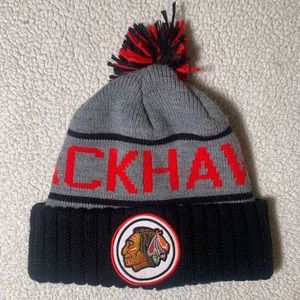 Chicago Blackhawks Mitchell Ness Beanie